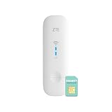 ZTE MF79N, módem USB Wi-Fi Desbloqueado, Punto de Acceso Wi-Fi de Viaje de bajo Costo a 10 Dispositivos, Puertos de Antena Externa + 2 años de garantía (Blanco)