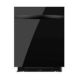 Cecotec Lavavajillas 60cm Bolero Aguazero 6620 Full-BI Matt Black Glass C | 1850W, 15 Cubiertos, 8 Programas, Integrable, Pantalla FullColor, Smart Wash, Turbo Dry+, Dual Zone Wash, Puerta Negro Mate