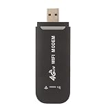 Yunseity Router 4G, Punto de Acceso Móvil de Módem WiFi USB LTE Portátil de 150 Mbps, Dongle 4G Desbloqueado, con Ranura para Tarjeta SIM, para PC, Teléfono Portátil de Escritorio