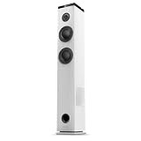 Energy Sistem Tower 5 MAX 100W | Torre de Sonido Bluetooth Sistema 2.1 con Subwoofer True Wireless USB/SD Radio FM Altavoz de Pie Inalambrico Ivory