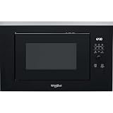 Whirlpool - Microondas integrable WMF250G negro, 25 L, 900W, gril plato giratorio de 28 cm, 7 niveles de potencia