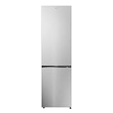 CANDY Fresco 300 CNCQ2T620EX Frigorífico Combi, Capacidad 409L, Total No Frost Circle+, Cajón Verdulero, Control Electrónico de temperatura, 60cmx2m, Iluminación LED, Puerta Reversible, 38DB, Inox