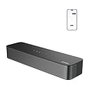 ULTIMEA Barra de Sonido 2.1ch para TV, subwoofer Integrado,132W, Control por App, Barras de Sonido Bluetooth 5.4 VoiceMX,Graves Ajustables,soundbar Todo en uno PC, óptico/AUX, Poseidon M20 Pro