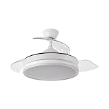 FABRILAMP AKUNADECOR Ventilador Con Motor Dc Bayomo S Blanco Led