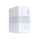 VulTech VCO-M1759-B - Caja PC Micro-ATX de Acero SPCC, USB-C, USB 3.0 y USB 2.0, Ventilador de 120 mm Incluido, Soporte GPU de 270 mm, sin Fuente de alimentación, Blanco