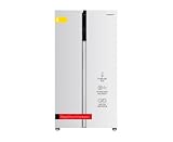 Corbero - Frigorífico Americano 2 Puertas | CFSBSH634NFW | 442L| 177 cm| No Frost | Inverter | Display | Super Congelación| Función ECO | Rápido Enfriamiento | Silver Trim | Blanco
