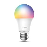 Tapo L530E - Bombilla Inteligente WiFi, RGB Multicolor, 800lm, 8.3W, E27 | Regulable. 16M de Colores. Horarios y Temporizador. No Requiere Hub. Modo Ausente. Control por Voz (Alexa/Google) y App Tapo.