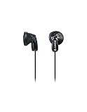 Sony MDRE9LPB - Auriculares de Botón, Color Negro, Intraurales, Alámbrico