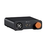 Fosi Audio ZH3 Amplificador de Auriculares DAC, Preamp Totalmente Balanceado con AKM4493SEQ XMOS PCM768 kHz, Entrada de Disparador 12V/USB/Opt/Coax/RCA, Salida XLR/RCA/4,4mm/6,35mm con Control Remoto