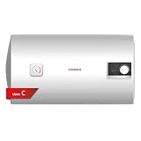 Corberó – Termo Eléctrico Horizontal CTMA80H | 74L | 1500W | 30-75º C | Tanque Acero Esmaltado Zafiro | Resistencia Inox 316L | Termómetro Exterior | Protección Anticorrosión | Panel Manual