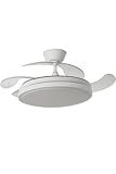 ABRILA ventilador de techo Ventilador Dc Escorpion 59w blanco 4aspas