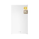 EVVO Frigorífico Mini F24X de 91 L con Congelador, Inox | Consumo de 85 kWh/año, 41 dB y Uso en Estudios, Oficinas y Cocinas