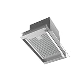 Cata Corona X 60 Campana extractora integrada 60 cm con panel electrónico, temporizador, 4 niveles de extracción, motor BT5, iluminación LED, filtros lavables, clase energética A, Acero inoxidable