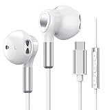 Auriculares USB C para Samsung Galaxy S26 S25 S24 S23 S22 S21 S20 A56 A17 A16 Auriculares USB Tipo C con Micrófono intrauditivos con Cable Tipo C para iPhone 17 16 15 Pro Max Plus iPad 10 Air 5/Mini 6