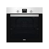Edesa Horno Multifunción EOE-6040 X/A, 80 Litros, 7 Programas Cocinado, Display LED, Esmalte ETC Fácil Limpieza, Puerta de Cristal, Panel Control, Acero Inoxidable, Color Negro