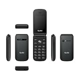 Teléfono senio con Tapa y 4G Qubo X-209 Negro