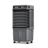 Aire acondicionado portátil, pingüino aire acondicionado sin tubo frío con temporizador para la habitación con motor de cobre puro, ventilador de refrigeración con mando a distancia, tres niveles de