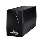 Tecnoware Power Systems UPS 650VA para PC/Modem, NO Gaming/Consola, SAI ERA Plus, 2 Schuko, Protege de apagones y Picos de tensión PC, módem, videovigilancia, TPV, NAS, POS