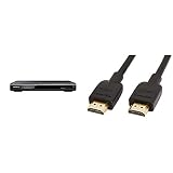 Sony DVP-SR760H Reproductor de DVD/CD con tecnología de Mejora de la Imagen + Amazon Basics Cable HDMI 2.0 de Alta Velocidad Ultra HD, Compatible con formatos 3D y con Canal de Retorno de Audio