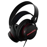 1More Auriculares Gaming de Diadema con Cable, SPEARHEAD, Doble micrófono, Color Negro