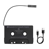 VOSSOT Adaptador de casete Bluetooth para coche, adaptador de casete inalámbrico con Bluetooth 5.0, manos libres, formato de audio HD, para sistemas de radio de coche, sistemas domésticos