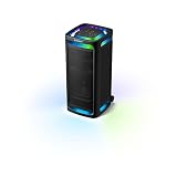 Sony ULT Tower 9DC, Ultimate Bluetooth Party Speaker, 25 H de batería y alimentación de Red, 2 Modos ULT Power Sound, X-Balanced Speaker, 360 Luces y Sonido, entradas de Karaoke, Negro