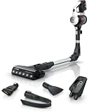 Bosch - Aspirador sin cable Unlimited 7, Pack de batería de 3.0 Ah, Tubo flexible, Luces LED, Blanco, BBS711W