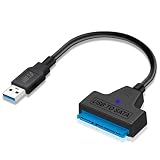 Sh. Cable SATA a USB 3.0, Adaptador USB a SATA 2.5', Soporta UASP 5Gbps