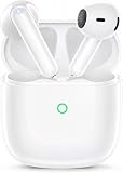 Auriculares Inalambricos Bluetooth 5.4 HiFi Estéreo, Auriculares 4 Mic con Reducción de Ruido ENC,50H Cascos Inalambricos,IP8 Impermeable,Control táctil,Cascos Inalambricos para iPhone Android iOS