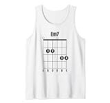 Em7 Guitarra Acorde Instrumento Musical TAB Guitarrista Camiseta sin Mangas