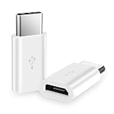 OcioDual Adaptador de Micro USB a Tipo C, Carga y Transferencia de Datos, Blanco