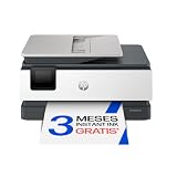 HP OfficeJet Pro 8122e, Impresora multifunción Profesional de Tinta A4 a Color, Copia, Escáner, Mobile Fax, Wi-Fi, Impresión a Doble Cara automática, 3 Meses de impresión Instant Ink, Gris