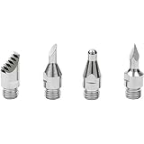 Dremel 204 VersaTip - Juego de accesorios, 4 puntas de pirograbado para dibujar, sombrear y rayar sobre madera y otros materiales