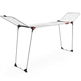 Vileda Infinity Flex XXL Tendedero, Varillas Telescópicas Extensibles, Ya Montado, Blanco, Grande, Seca la Prenda