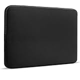 Adiwo 15.6 Pulgadas Funda para Portátil, Funda Protectora de Neopreno para Hombres y Mujeres, Bolsa Antiurto con Protección Completa, Compatibile para MacBook, Acer, ASUS, HP, DELL, Lenovo (Negro)