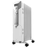 Cecotec Radiador Eléctrico de Aceite ReadyWarm 7000 Space. 7 Módulos, Bajo Consumo, 1500 W, 3 Niveles, Recogecables, Sistema de Seguridad, Ruedas, 15 m2