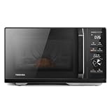 Toshiba Microondas 6 en 1 combinado con AirFry, 26 litros, Chef Defrost, cocción a vapor, 10 modos, menús automáticos, microondas 900 W, parrilla 1000 W, negro-MW3-AC26SFI(BK)