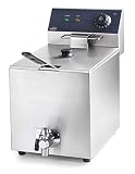 Lacor 69468 - Freidora eléctrica con Grifo Profesional - 3250 W, 8 litros