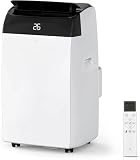 Aire Acondicionado Portátil 10000 BTU, 2,9 kw (con Mando a Distancia), 3 Modos, Refrigeración, Ventilador 3 Velocidades, Modo Deshumidificador, Bajo Consumo, Bajo Ruido, Temporizador, Cobertura 30M²