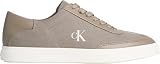 Calvin Klein Canvas Sneaker Mujer Low Pro de Lona de algodón, Marrón (Desert Taupe/Marshmallow), 41