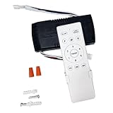 Kit de control remoto 35W para ventilador de techo, 6 velocidades y temporizador, repuesto remoto para luz de ventilador de techo CC, Tensione di uscita 24V DC