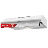 Corbero - Campana Convencional 60 cm | SELATI640W | 400 m3/h | 65db| 191,5 W | Control con pulsador | 3 Velocidades | 2 Filtros de Aluminio + Filtro de Carbono | Blanco