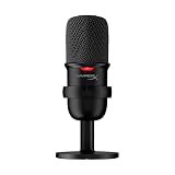 HyperX SoloCast – Micrófono de condensador USB para juegos, para PC, PS4 y Mac, sensor de silenciamiento con un toque, patrón polar cardioide, juegos, streaming, podcasts, Twitch, YouTube, Discord