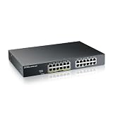 Zyxel Switch Ethernet de 24 Puertos | Smart Managed PoE+ | GS1915-24EP