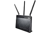 ASUS DSL-AC68U - Router Inalámbrico AC1900 Mbps (Dual-Band VDSL/ADSL 2+, Gigabit, USB 3.0, Compatible con Ai Mesh WiFi)