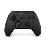 KROM KADOER— Mando Inalámbrico Bluetooth 5.0, 15 Botones, 4 niveles de Vibración dual, 187 gramos, Indicador LED nivel batería, Compatible con PC/Switch/Switch 2/iOS/Android, Negro