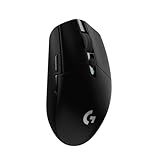 Logitech G G305 Lightspeed Ratón Gaming Inalámbrico, Hero 12K, Negro | 12.000 DPI, ratón con botones laterales, batería de 250 h, 6 botones programables, memoria integrada, PC/Mac, 1 ms, 99 g