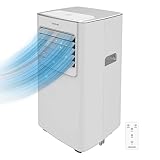 Cecotec Aire Acondicionado Portátil con Mando a Distancia ForceClima 7100 Soundless. 7000 BTU, Tecnología Soundless, Pantalla LED, 4 Modos, 2 Velocidades, Cobertura 15-20m2