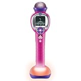 VTech - Kidi Superstar Dance, Micrófono portátil 8 en 1 con Pantalla Interactiva, Karaoke Infantil, Aprende a Cantar, Juegos, Efectos de luz y Sonido, Regalo niños +6 años, Versión ESP