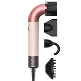 KLACK SECDYS Curvo Secador de Pelo Iónico sin Aspas 1400W | Motor 110.000 rpm, 5 Accesorios Magnéticos, Control Térmico NTC, Desde 21 dB, Cable 1,8 m
